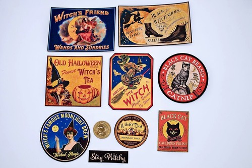 9~Halloween~Vintage~Pozione~Bo