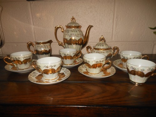 Set tè vintage oro - vintage,