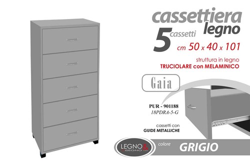 Cassettiera moderna cassetti - cassettiera,