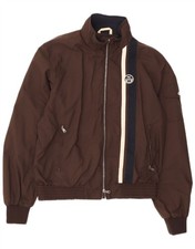 Giacca bomber uomo NORTH SAILS UK 40 grande marrone colorblock poliammide DR02