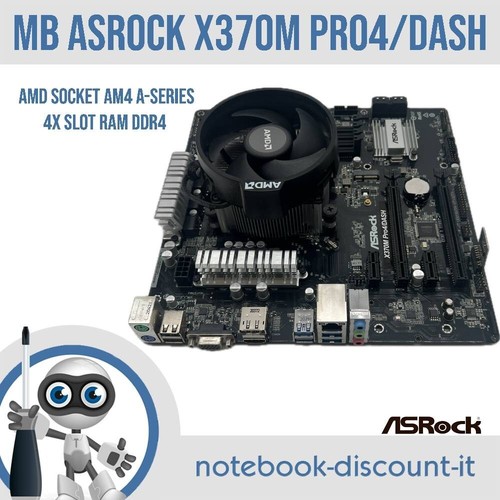 Scheda madre asrock x370m - madre,