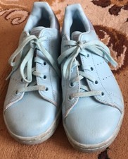 Used Adidas Stan Smith Blue Unisex Size Uk 13 (EUR 31.5)