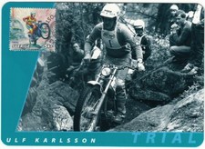 Ulf Karlsson Trial Moto d'epoca Moto Corsa Svezia come nuovo Maxi FDC 2002