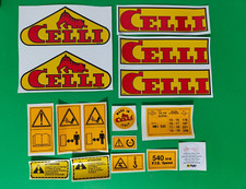 ADESIVI DECALCOMANIE CELLI PER FRESE E MACCHINE AGRICOLE CELLI