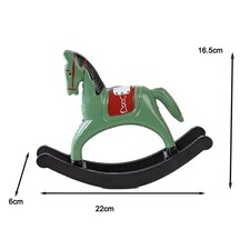 Statuina cavallo a dondolo in