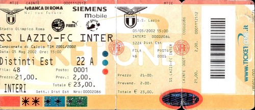 Biglietto stadio lazio - stadio,
