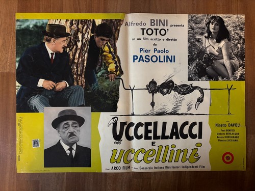 48s fotobusta uccellacci - 48s,fotobusta,uccellacci, e