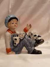 STATUA CERAMICA BAMBINO CON
