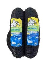 3.50-10-59J VESPA PIAGGIO PX  125 150 200 COPPIA GOMME MICHELIN CITY EXTRA