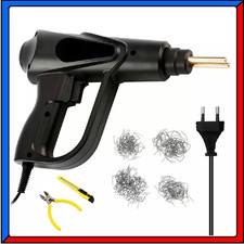 Kit Saldatrice Saldatore per Plastica + 200 Graffette Riparazione Paraurti Auto