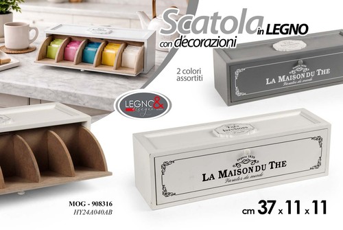 Scatola porta bustine the