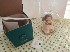 Meraviglioso Angelo  per Il 75 Anniiv.thun. cm 13 con pergamena  Palla Di Vetro