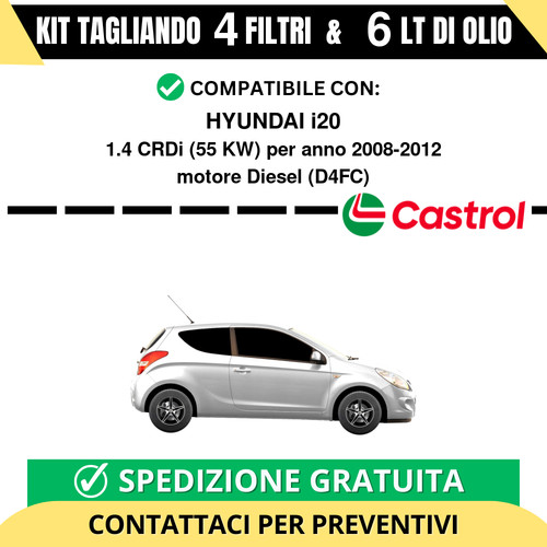 Tagliando per hyundai - tagliando, 1.4