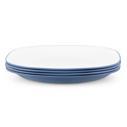 Set piatti blu quadrati - set,