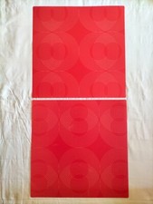 SET 2 TOVAGLIE AMERICANE DA TAVOLA CUCINA  SOTTOPENTOLA GIADINO ROSSO