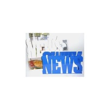 PORTARIVISTE METALLO  AZZURRO