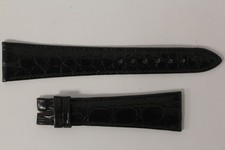 Bracelet montre Universal Genève croco gris 21 mm vintage (66423)