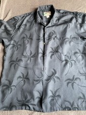 Camicia hawaiana nera Paradise