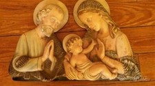 Statua Sacra Famiglia in Gesso