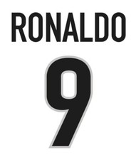 Stampa Nome + Numero 9 Ronaldo