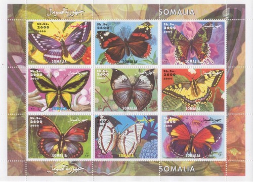 Foglio francobolli butterfly - francobolli,