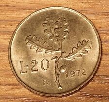 Moneta da 20 lire del 1972 Repubblica Italiana in ottime condizioni