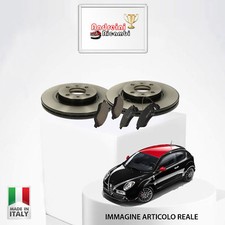 KIT 2 DISCHI E 4 PASTIGLIE FRENO ANTERIORI ALFA MITO 1.4 105CV DAL 2010 ->