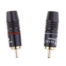 2X Connettore AV RCA In Rame