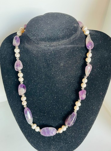 Collana girocollo con - , perle