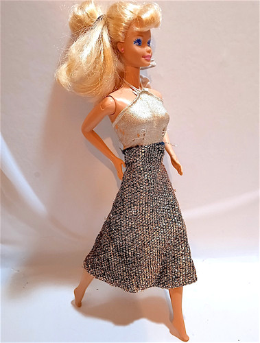 B071b barbie 70s abito - -, nero