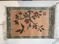 Tappeto di seta cinese vintage