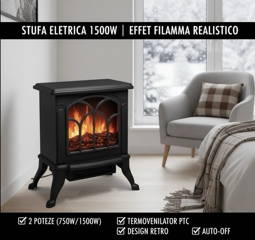 Stufa caminetto elettrico - stufa,