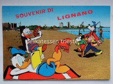 LIGNANO Walt Diseny TOPOLINO PAPERINO PIPPO Udine vecchia cartolina 3
