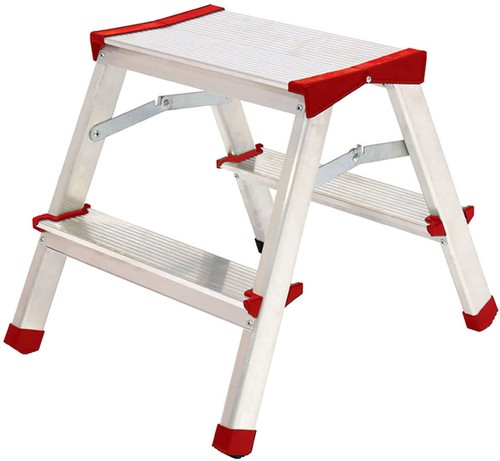 Sgabello scaletta alluminio - sgabello,