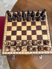 SCACCHIERA IN LEGNO ANTICA