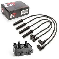 Set Cavi + Bobina D'Accensione Modulo per Renault Kangoo KC0/1 FC0/1 1.2