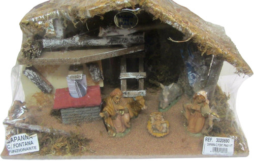 Presepe capanna fontana - capanna,