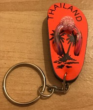 Orange Flip Flops Keyrings