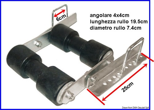 Rullo reggichiglia posteriore - rullo,