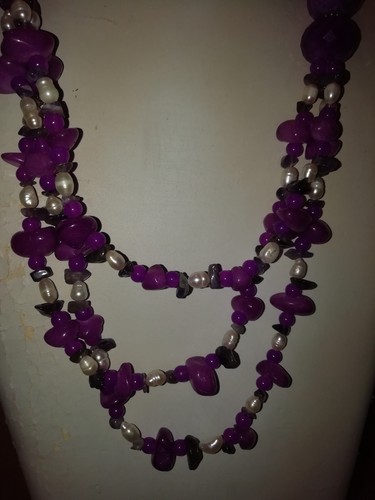 Collana vintage con - vere, perle