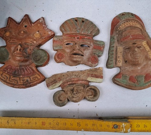 Lotto maschere maya azteche - maschere,