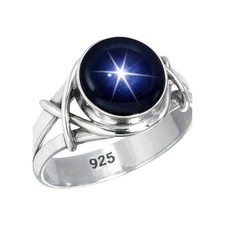 Anello da uomo stella zaffiro