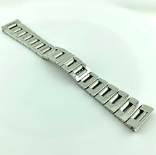 Bracciale orologio BULGARI RETTANGOLO acciaio anse 21mm cronografo ref RTC49S