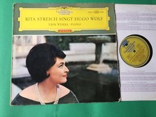 DGG Red Stereo Tulip . RITA STREICH canta Hugo Wolf . Erich Werba piano . Nm