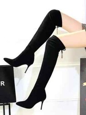 stivali stivaletti coscia nero