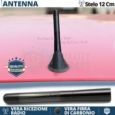 Antenna Corta 12cm Fibra Carbonio PER Fiat Tipo-Uno VERO Segnale RADIO AM-FM-DAB