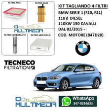 KIT TAGLIANDO 4 FILTRI TECNECO
