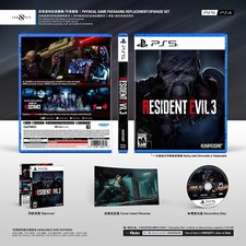 PS5 PS4|RESIDENT EVIL 3 REMAKE|Custodia di ricambio|Cover|Slipcover|NO GIOCO|SIGILLATA