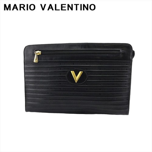 Pochette pelle nera oro con - pelle,