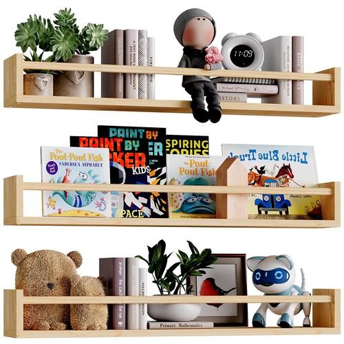 Set mensole legno - legno, da